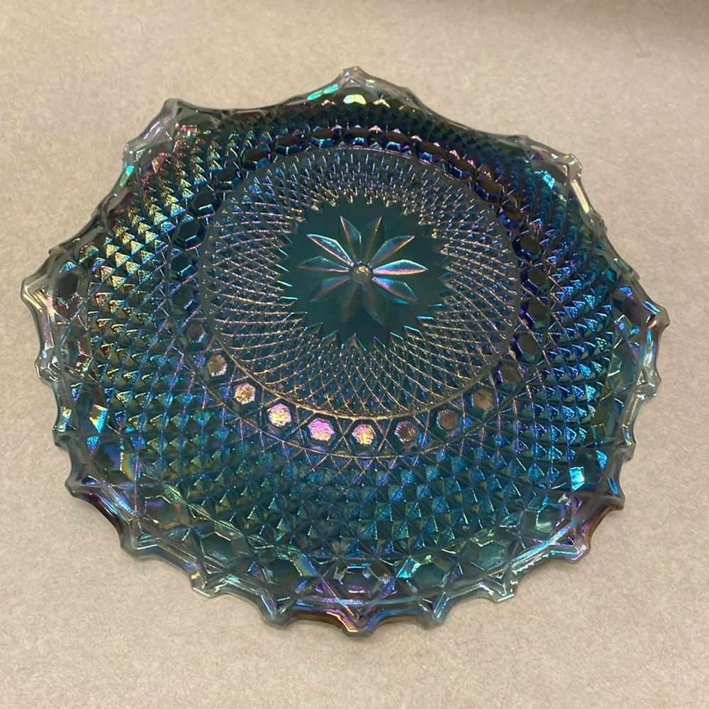 Carnival blue plate - Picture 3 of 3